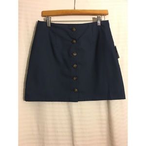 Navy Blue Mini Skirt